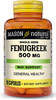 Mason Natural Whole Herb Fenugreek 500 mg - Supports General Wellness and Overall Health, Herbal Supplement, 90 Capsules