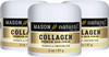 MASON NATURAL Collagen Premium Skin Cream - Anti-Aging Face and Body Moisturizer, Intense Skin Hydration and Firmness, Pear Scent, Paraben Free, 2 OZ (Pack of 3) Packaging May Vary