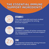 Kids Immune Support Gummies with Vitamin C, Echinacea and Zinc - Children's Immune Support & Vitamin C Gummy, Tasty Natural Fruit Flavor, Vegan, Non-GMO, Nature's Immune Supplement - 120 Gummy Bears