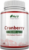 Cranberry Tablets 10,000mg - 180 Vegan Tablets with Vitamin C - High Strength Cranberry Extract