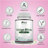 Ginkgo Biloba 6000mg Tablets - 400 High Strength Tablets Ginkgo Biloba Extract - Allergen Free and Suitable for Vegetarians and Vegans - Made in The UK by Nu U Nutrition