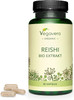 Reishi Vegavero® | 100% Organic | 8400mg (14:1) Ganoderma Lucidum | with Polysaccharides & Beta Glucans | Mushroom Extract | 60 Vegan Capsules