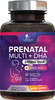 Prenatal Vitamin with DHA - Pregnancy Vitamins for Women - Nature's Daily Multivitamin Supplement with Vitamin A, C, D3, B12, Folate, Omega-3, Iron & Zinc, Non-GMO - 120 Softgels