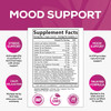 Stress Support & Mood Boost Herbal Supplement - Contains Ashwagandha, L-Theanine, 5HTP, GABA, & B Complex Vitamins - Calm Mind, Natural Relaxation, & Nature's Stress Support - 60 Capsules