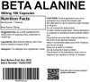 Beta Alanine 500Mg Supplement 180 Capsules Uk Made. Pharmaceutical Grade