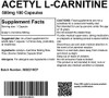 Acetyl-L-Carnitine 500Mg 180 Capsules (Alcar) High-Strength Tablets Uk Made. Pharmaceutical Grade Memory, Mental Alertness, Testosterone