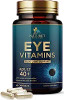 Eye Vitamin & Mineral Supplement - With Lutein, Zeaxanthin, Vitamin C, & Zinc - Natural Vision & Macular Health Support For Sensitivity & Dryness - 60 Capsules
