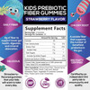 Kids Fiber Gummy Bears - 100% Plant Based Daily Prebiotic - Fiber Gummies for Kids, Supports Digestive Health & Regularity, Vegan Fiber Supplement, Gluten Free, Non-GMO, Berry Flavor - 60 Gummies