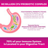 Probiotics for Digestive Support - 60 Billion CFU including L-Acidophilus, Plantarum, Paracasei & Prebiotics - 5 Strains for Gut Health - Shelf Stable & Non-GMO for Women & Men - 120 Capsules