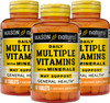 Mason Natural Daily Multiple Vitamins with Minerals - 24 Essential Vitamins and Minerals, All in One Multivitamin, Supports Overall Health, 60 Tablets (Pack of 3)