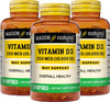Mason Natural Vitamin D3 250 mcg (10000 IU) - Supports Overall Health, Strengthens Bones and Muscles, from Corn Oil, 30 Softgels (Pack of 3)