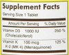 Mason Natural Vitamin K2 100 mcg Plus D3 1000 IU Tablets 100 Count per Bottle Pack of 3 Total 300 Tablets