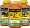 Mason Natural Niacin 500 Mg Flush Free - Supports Healthy Nervous System And Heart, Improved Energy Production, 60 Capsules (Pack Of 3)