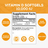 Vitamin D3 10000 IU (250 mcg), High Potency Vitamin D for Immune Support - Bone, Teeth and Muscle Support, Premium D Vitamin in Cold-Pressed Olive Oil, by Nature's Supplement - 180 Softgels