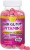 Hair Gummy Vitamins, Sugar Free with Biotin 5000 mcg, Vitamin A, B12, C, D, E, Folic Acid, Supports Hair Growth, Vegetarian Friendly, Supports Strong Beautiful Hair and Nails, Non-GMO - 120 Gummies