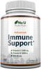 Immune Support - Vitamin C 1200mg and Zinc 40mg & Vitamin D3 1000IU - 180 Vegetarian Capsules - 3 Month Supply - Made in The UK by Nu U Nutrition