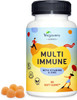 Multivitamin Gummies for Adults Vegavero® | Vegan | with Vitamins C, D3, B12, B9 (Folic Acid), B3, Biotin & Zinc | NO Preservatives | Immune System Support | 60 Gums