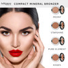 bellapierre Compact Mineral Bronzer | Beautifully Warms and Enhances Skin Tone | Infused with Calming Jojoba | Non-Toxic and Paraben Free Formula | Peony - 0.3 Oz