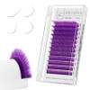 Colored Eyelash Extension Classic Purple 0.07 LU Curl 8-15mm Mixed Volume Lash Extension Individual False Eye Lashes