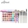 POPFEEL 40 Colors Eyeshadow And 8PC Eye Brush Set Eyes Makeup Set For Women Matte Eyeshadow Specular Eyeshadow Glitter Powder Eyeshadow Eye Makeup