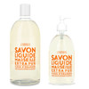 Compagnie de Provence Savon de Marseille Extra Pure Liquid Soap - Orange Blossom - 16.9 Fl Oz Glass Pump Bottle and 33.8 fl oz Plastic Bottle Refill
