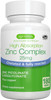 High Absorption Vegan Zinc Complex 25mg with Copper, 180 Tablets, Chelated Zinc Picolinate & Bisglycinate for Immune, Skin and Cellular Health, Non-GMO, 6 Month Supply, by Igennus