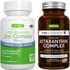 Astaxanthin Complex + Zinc Complex Vegan Bundle, Antioxidant Support For Skin, Hair & Nails, By Igennus