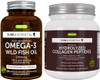 High Absorption Omega-3 Wild Fish Oil & Advanced Hydrolyzed Collagen Peptides Bundle, 1000Mg Epa & Dha With Astaxanthin & 100% Grass Fed Bovine Collagen Protein Powder, By Igennus