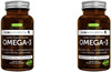 Pure & Essential Omega-3 & D3 1000iu, Fast-Acting rTG, Support Eyes, Heart & Brain Function, 1-a-Day, Highly Concentrated EPA & DHA Wild Fish Oil, Non-GMO (1) (Pack of 2)