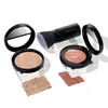 Blush-n-Glow Kit (3 PC): LAURA GELLER NEW YORK Baked Balance-N-Glow Illuminating CC Powder Foundation Porcelain, Retractable Kabuki Brush, Baked Blush-N-Brighten Pink Grapefruit