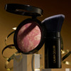LAURA GELLER NEW YORK Baked Blush-n-Bronze 2-in-1 Bronzer Blush, Apricot Bronze - Retractable Angled Kabuki Brush