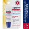 Aquaphor Lip Protectant and Sunscreen Ointment - Broad Spectrum SPF 30 - Relieves Chapped Lips, Ointment, Fragrance Free, 0.35 Fl Oz