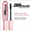 L'Oreal Paris Air Volume Mega Mascara Lightweight Mega Volume Washable, Blackest Black, Washable, Washable Blackest Black 0.3 Fl Oz