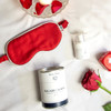 Regard de Soie : serum contour des yeux, masque en soie Rouge du soir