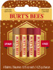 Burts Bees Lip Balm 4 Pack Chai Tea, Pumpkin Spice, Vanilla Maple and Pomegranate Limited Edition