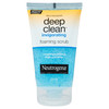 Neutrogena Deep Clean Invigorating Foaming Facial Scrub with Glycerin Cooling and  Exfoliating Gel Face Wash to Remove Dirt Oil and  Makeup 125ml