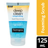 Neutrogena Deep Clean Invigorating Foaming Facial Scrub with Glycerin Cooling and  Exfoliating Gel Face Wash to Remove Dirt Oil and  Makeup 125ml
