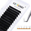 0.05 D Curl Volume Lash Extensions GEMERRY 8-14mm Mixed Tray Easy Fanning Lashes 2D 3D 4D 5D 10D-20D Rapid Blooming Mega Volume Eyelash Extensions Matte Black Professinal (0.05-D Curl, Mix 8-14mm)