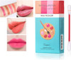 20 Pcs/Box Tattoo Lipstick Cotton Swab, Long Lasting Waterproof Non-Stick Lipstick Easy To Carry Lip Tin(Multicolor)