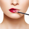 200Pcs Disposable Lip Brushes, Lip Brushes cotton swab Wands, Lipstick applicator, Lint Free Makeup Applicators (Black)