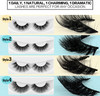 4 Different Styles Fake Eyelashes, FANXITON 20 Pairs Fluffy Volume False Lashes 3D Faux Mink Lashes Pack