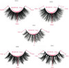 5 Pairs Faux 3D Mink Lashes Multipack,False Eyelashes Natural Soft False Eyelashes Pack for Makeup Eyelashes Extension