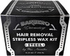 Barbero Microwavable Hair Removal Stripless Wax Kit Steel 8.45 Ounces by Wax Necessities Waxness