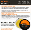 Beard Patrol Beard Balm for Men - Lemongrass Scent Conditioner Wax (2 fl.oz / 56ml)