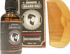 Blackstone Naturals Sandalwood Beard Oil Kit - All Natural Beard and Mustache Conditioner 30mL- Argan Oil, Jojoba Oil, Vitamin E Oil, Chamomile Oil and Sandalwood Oil