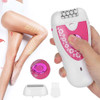 Body Depilator Women's Electric Shaver Painless portable female hair removal machine, epilator for women for long-lasting hair removal, with razor and trimmer attachment Wet & Dry