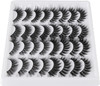 Cat Eye Lashes Pack False Eyelashes Full Fluffy Medium Volume 3D Faux Mink Lashes Wispy 4 Styles 17-19mm Soft Reusable Handmade Fake Eyelashes, 16 Pairs Pack by Pawotence