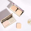 CATKIN Makeup Face Pressed Powder Foundation Compact Matte Conceal Pores Silky Smooth Creamy Texture (C02 Ivory)