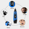 Ceenwes Nose Hair Trimmer Professional Mute Painless Trimming Nose Ear Hair Trimmer Suitable to Men and Women Battery-Operated Personal Care Nose Trimmer with LED Light Easy to Clean