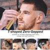 Cordless Zero Gapped Trimmer Hair Clippers,Professional Hair Trimmer Liner T-Blade Close Cutting Edgers Clippers for Men Detail Beard Shaver,Wireless Barber Grooming Haircut Kits Gold